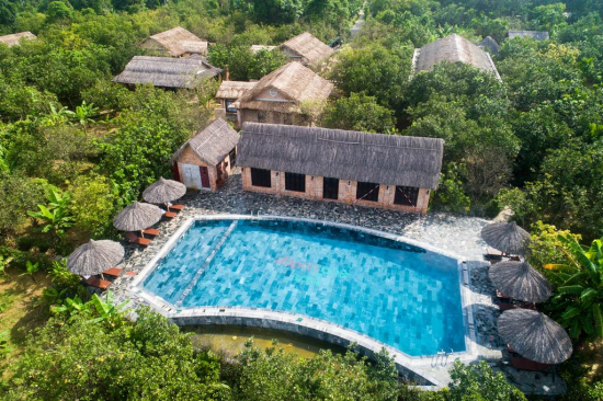 Hue Ecolodge resort from above